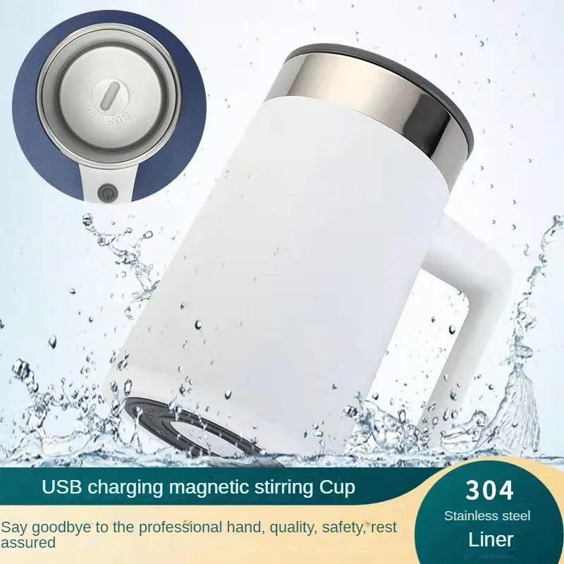 450ml Rechargeable Creative Coffee Stirring Cup Magnetic Rotating Blende Lazy Automatic Mixing Mugs Cup Household Products