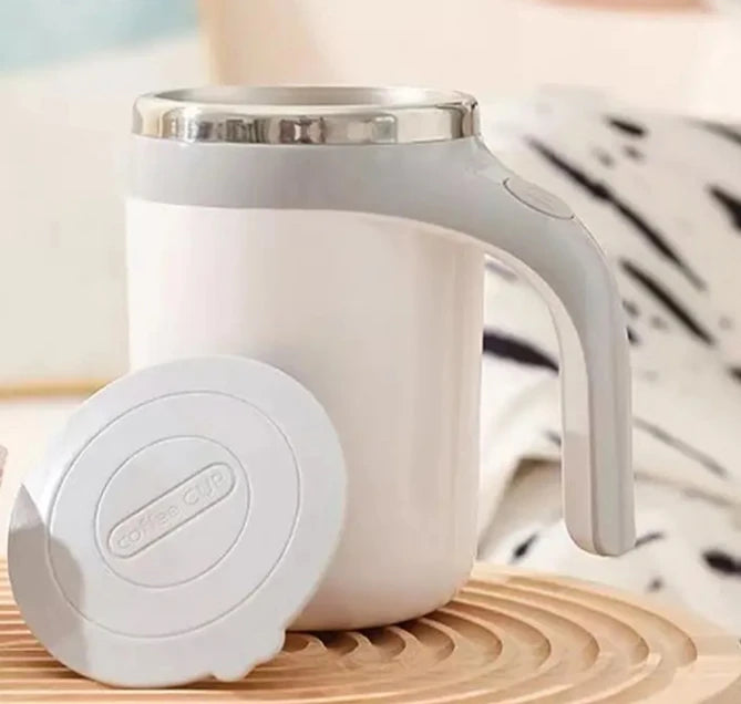 Stainless Steel Temperature Difference Coffee Mixing Cup Blender Smart Mixer Thermal Cup Automatic Self Stirring Magnetic Mug