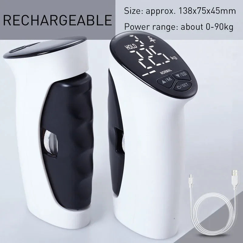 Electronic Grip Strength Trainer Digital Hand Dynamometer Grip Strength Measurement Meter Auto Capturing Hand Grip 0-90kg