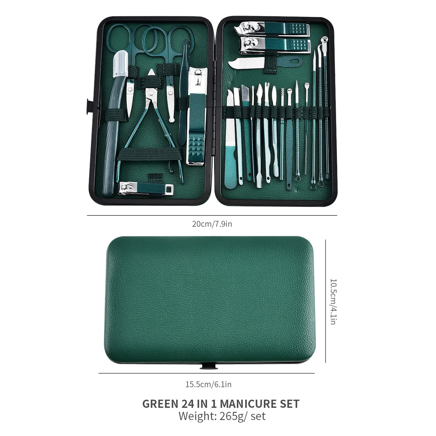 7/13/24pcs Manicure Tool Set, Cuticle Nippers And Cutter Kit, Professional Nail Clippers Pedicure Kit, Nail Art Tools