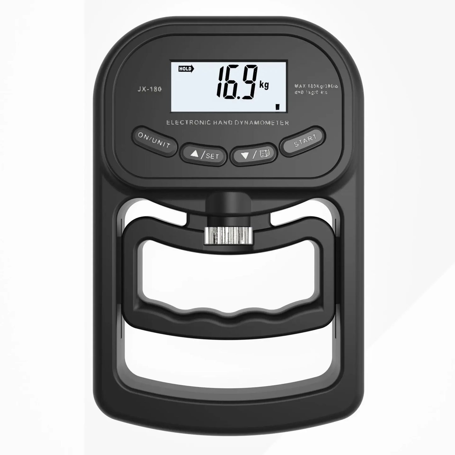 Grip Strength Tester Electronic Tester 396Lbs/180Kg Digital Dynamometer Grip Strength Meter USB LCD Screen Hand Grip Dynamometer
