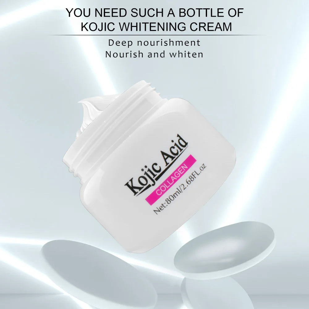 Kojic Acid& Collagen Whitening Cream Face Cream Remove Dark Spots Face Care Moisturizing Anti-Aging Firming Skin Care Cosmetics